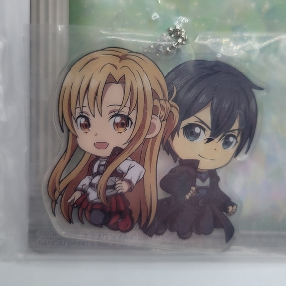 Sword Art Online Kirito Asuna Acrylic Charm Keychain - Picture 3 of 5